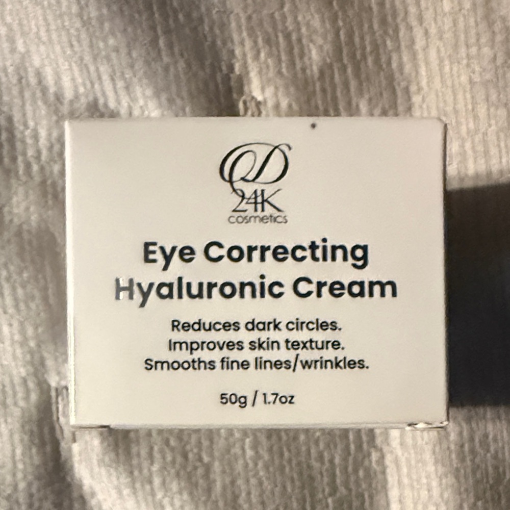 D24K Cosmetics Eye Correcting Hyaluronic Cream - White